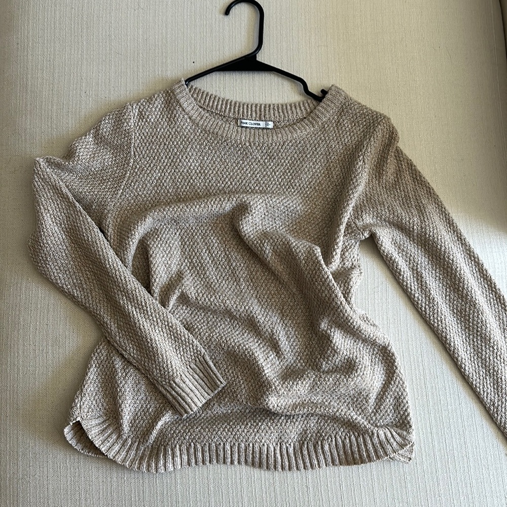 Tan sweater super soft and comfy
